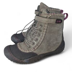 Jeep J-41 Women's Weatherproof Gray and Black Boots - Size 8